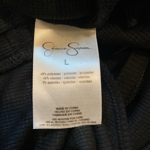 NWT JESSICA SIMPSON Gwen Tank in Black, size Large - Picture 6 of 8